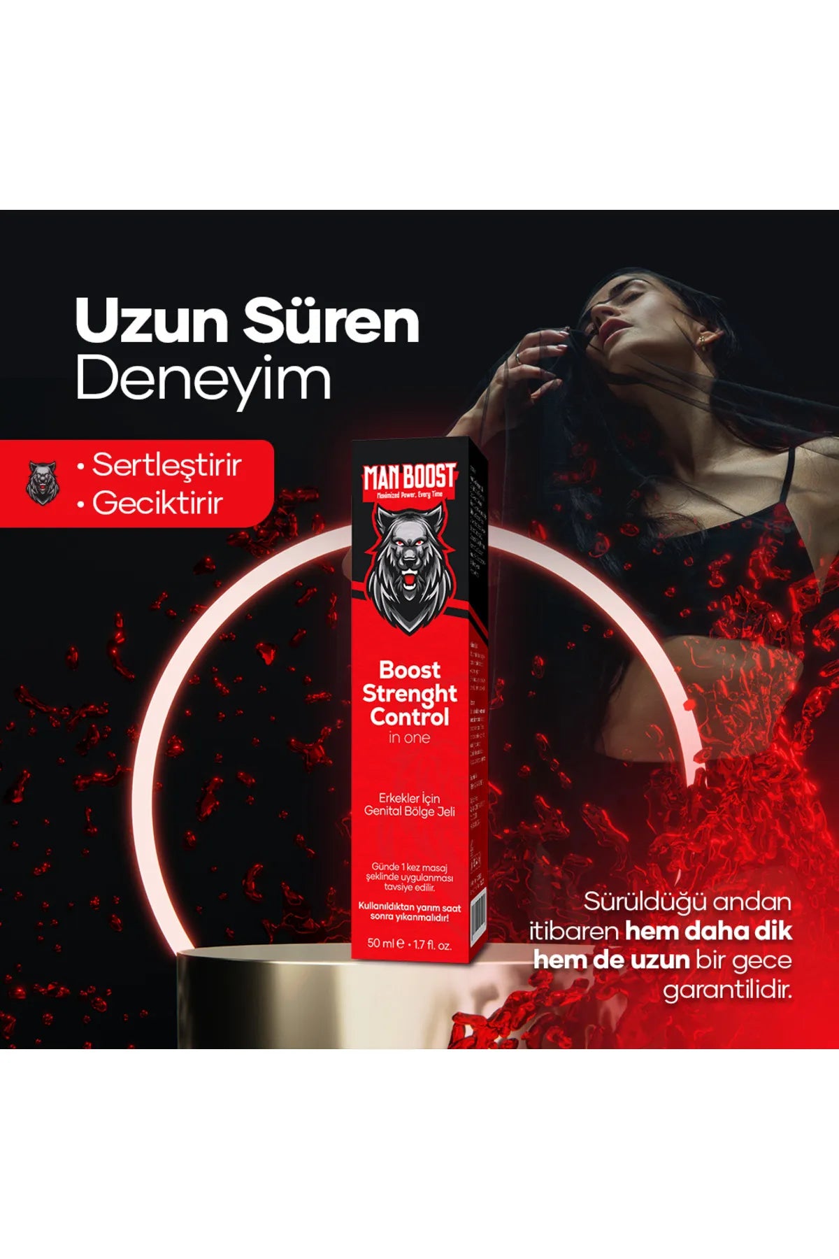 ManBoost Erkeklere Özel Büyütücü Ve Sertleştirici Efsane Krem 50 ML