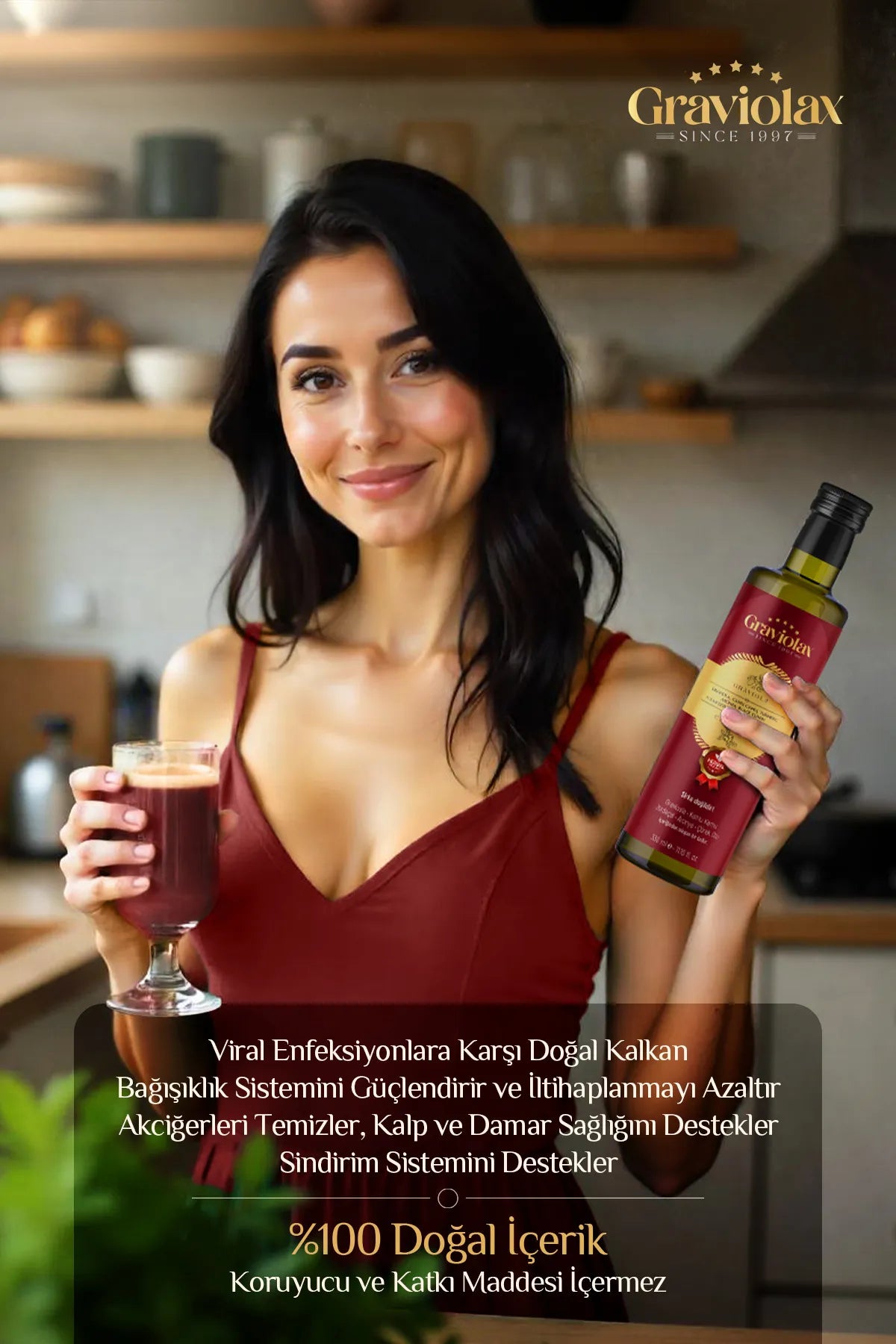 KamuKamu Doğal Antibiyotik, Viral Salgın Önleyici Graviola Özlü Sıvı Içecek 330 ml