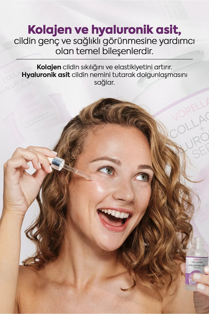 Vorevia Collagen + Hyaluronic + Centella & At Kestanesi Cilt Bakım Serumu