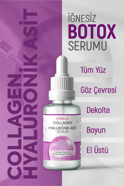 Vorevia Collagen + Hyaluronic + Centella & At Kestanesi Cilt Bakım Serumu