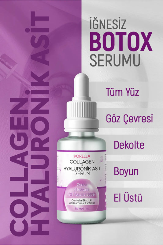 Vorevia Collagen + Hyaluronic + Centella & At Kestanesi Cilt Bakım Serumu