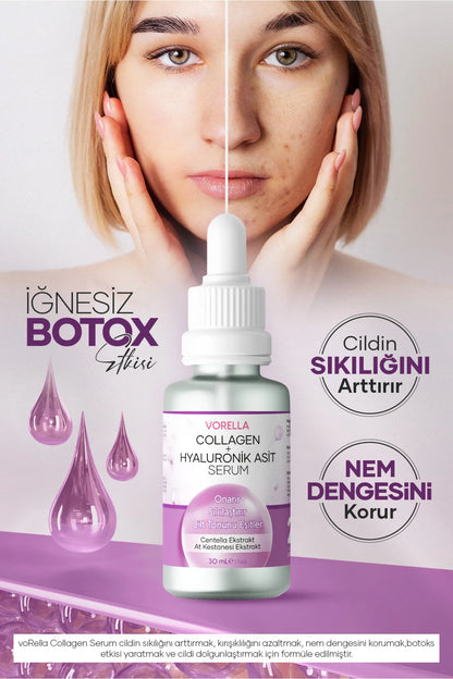 Vorevia Collagen + Hyaluronic + Centella & At Kestanesi Cilt Bakım Serumu